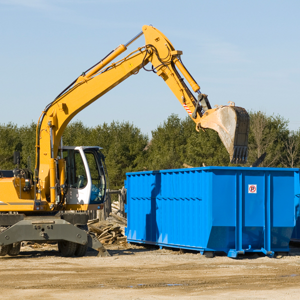 are there any restrictions on where a residential dumpster can be placed in Mecosta Michigan